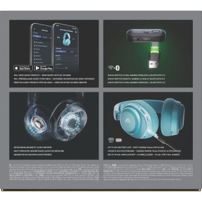 9. Słuchawki Steelseries Arctis Nova 3X Wireless for Xbox, Aqua