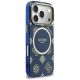 4. Etui Guess IML Peony Dot MagSafe na iPhone 17 Pro - niebieskie
