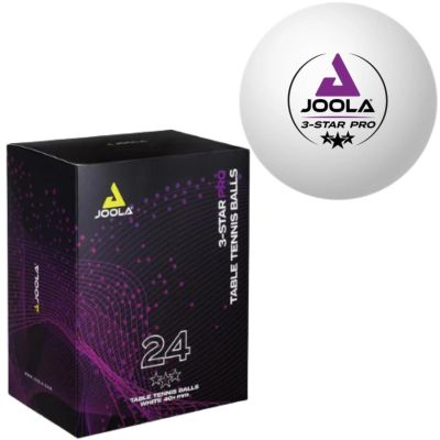 11. PIŁECZKI DO TENISA STOŁOWEGO JOOLA PRO 3 STAR 24SZT BIAŁE