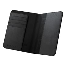 Satechi FindAll Passport Cover - etui na paszport ze skóry wegańskiej z lokalizatorem kompatybilne z Apple Find My (black)