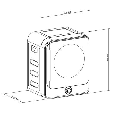 14. GREENBLUE SUSZARKA ELEKTRYCZNA BĘBNOWA DO UBRAŃ 3KG WSAD GB415