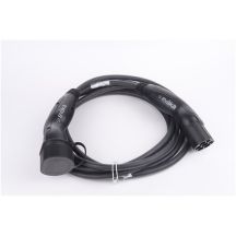 Evaka EV Charging Cable Type 2-Type 2, 22 kW, 32 A, 5 x 6 mm2, 1 x 0.5 mm2, 5 m | ITGAM3871 | Black