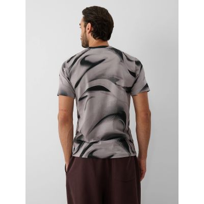 2. T-shirt regular z nadrukiem męski 4F 4FRAW26TTSHM4668-20A