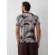 2. T-shirt regular z nadrukiem męski 4F 4FRAW26TTSHM4668-20A