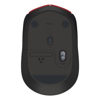 2. Mysz Logitech M171 910-004641 (optyczna; 1000 DPI; kolor czerwony)