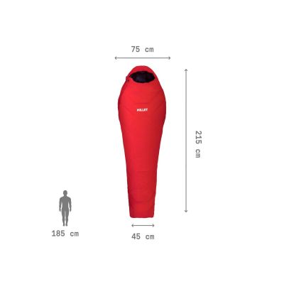 4. Śpiwór MILLET Baikal 1500 Reg czerwony