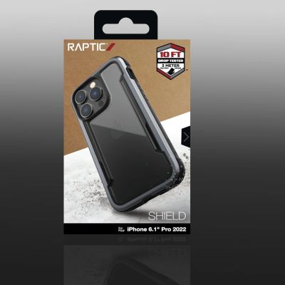 6. Raptic X-Doria Shield Case etui iPhone 14 Pro pancerny pokrowiec czarny