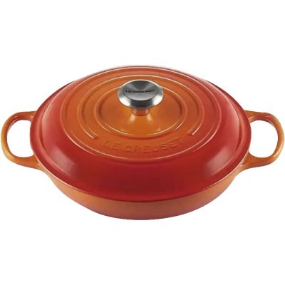 Garnek okrągły Le Creuset Gourmet Professional 30cm piekarnik czerwony