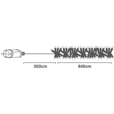 18. LAMPKI CHOINKOWE ŁAŃCUCH ŚWIETLNY 1152 LED TIMER ZIMNY I CIEPŁY BIAŁY