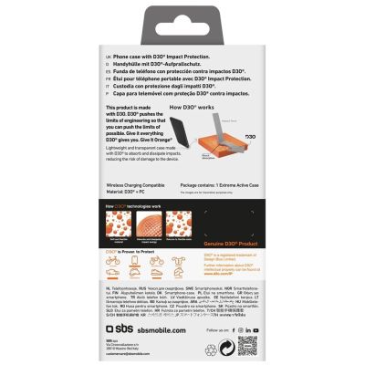 4. Etui SBS Extreme Active D3O do iPhone 16e - przezroczyste