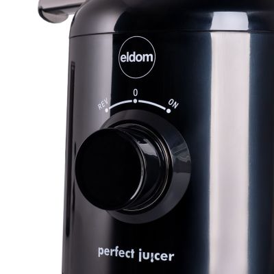 24. ELDOM WYCISKARKA WOLNOOBROTOWA PJ350 250 W CZARNA DWA FILTRY NOWEJ GENERACJI HEAVY PRESS