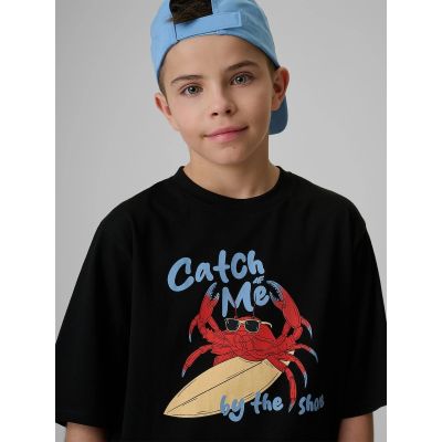 3. T-shirt bawełniany chłopięcy 4F 4FJRSS26TTSHM3903-20S
