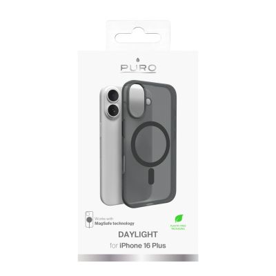 3. Etui silikonowe Puro Daylight MagSafe do iPhone 16 Plus - czarne