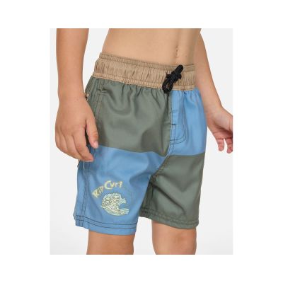 4. Boardshorty chłopięce RIP CURL Block Volley - Boy niebieskie