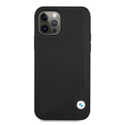 3. Etui BMW Leather Deboss na iPhone 12 / iPhone 12 Pro - czarne