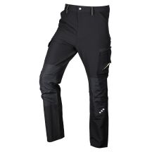 Spodnie robocze Mix&Match, 4 way stretch, czarno-zielone, rozmiar XL