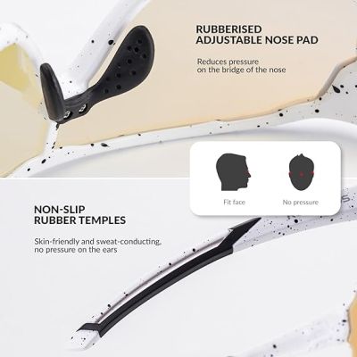 2. Rockbros dziecięce okulary sportowe z fotochromem