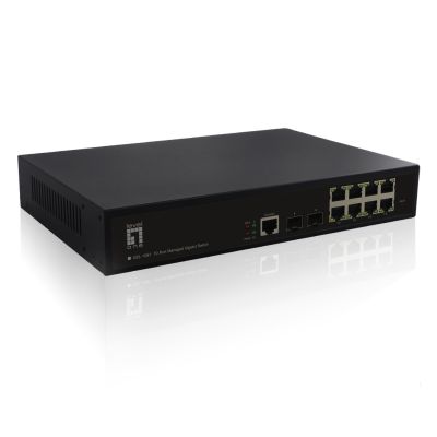 3. 10-portowy zarządzalny przełącznik gigabitowy L2, 2x GE SFP Producent: LEVELONE (GEL-1061V2)