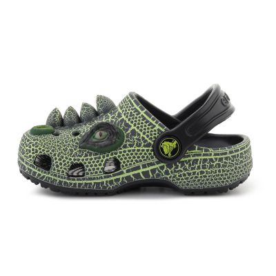 4. CROCS CLASSIC IAM SCARY DINO CLOG T KIDS BLACK 211372-001
