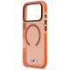 6. Etui BMW M IML Shockproof Metal Logos MagSafe na iPhone 17 Pro - promarańczowe