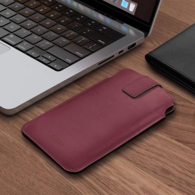 4. Etui Tech-Protect SM65 dla smartfonów 6.0-6.9" - bordowe