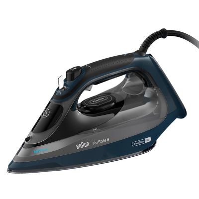 2. Braun TexStyle 9 0127409002 żelazko Żelazko parowe EloxalPlus soleplate 3200 W Ciemny Niebieski