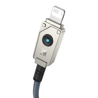 3. Kabel Baseus Unbreakable USB-IP 2.4A 1m (biały)