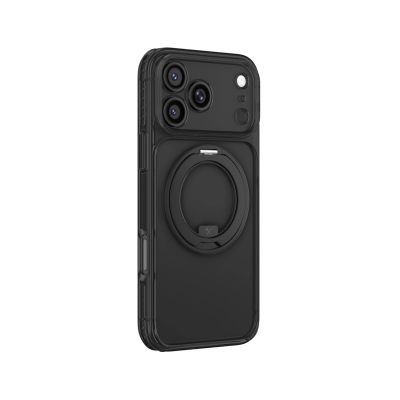 5. Etui AMAZINGTHING Titan Pro Spin Lens na iPhone 18 Pro Max z obrotowym pierścieniem i mocowaniem na smycz kompatybilne z MagSafe - czarne