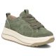 Skórzane sneakersy na platformie zielone Filippo  DP7959