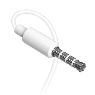 5. Słuchawki douszne Dudao X10S przewodowe 3,5mm mini jack 1,15m - białe