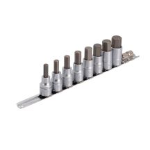 UNIOR Nasadki wkrętakowe HEX 1/2'' na szynie