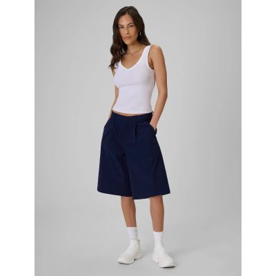 3. Top slim z prążkowanej dzianiny damsk 4F 4FRSS26TSLEF337-10S