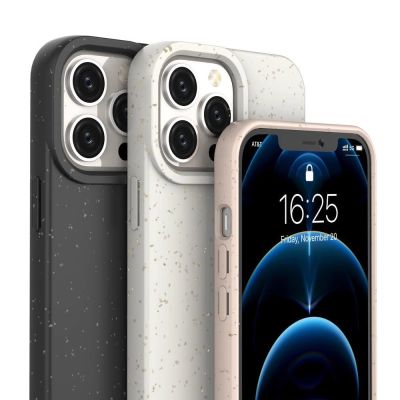 2. Eco Case etui iPhone 14 Plus silikonowy degradowalny pokrowiec żółte