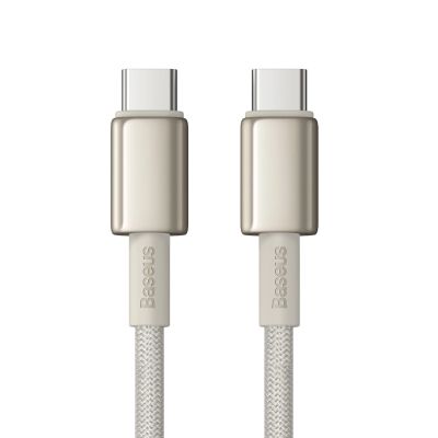 2. Kabel Baseus Tungsten Gold USB-C / USB-C 100W 2m - złoty