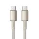 2. Kabel Baseus Tungsten Gold USB-C / USB-C 100W 2m - złoty