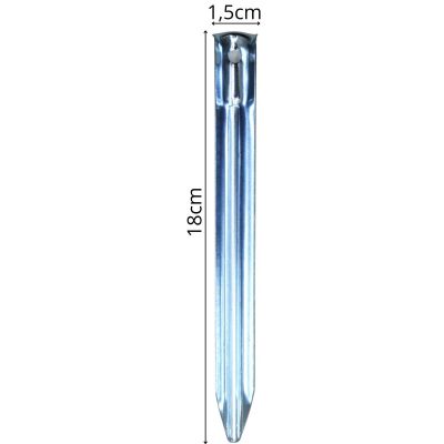 22. ŚLEDZIE SZPILKI DO NAMIOTU 20.5CM KPL.6SZT METALOWE ENERO CAMP