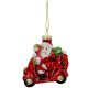 2. BOMBKA SZKLANA FORMÓWKA MIKOŁAJ NA MOTORZE SASKA GIFT & DECOR