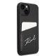 4. Etui Karl Lagerfeld Signature Logo Cardslot na iPhone 14 Plus - czarne