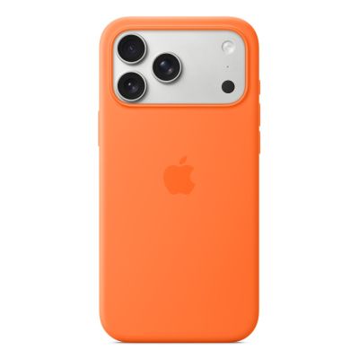 2. Apple iPhone 17 Pro Max Silicone Case with MagSafe – Orange