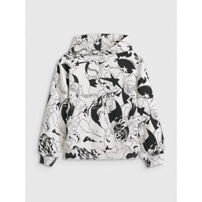 8. T-shirt oversize z nadrukiem dziewczęcy 4F 4FJRAW25TTSHF3069-90A