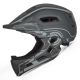 4. Kask rowerowy fullface dziecięcy Wozinsky z tylną lampką USB 52-56 cm - szary