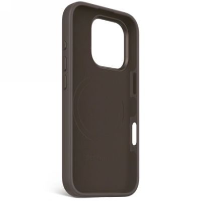 3. Etui Decoded AntiMicrobial Silicone Backcover z MagSafe do iPhone 16 Pro - ciemnobrązowe