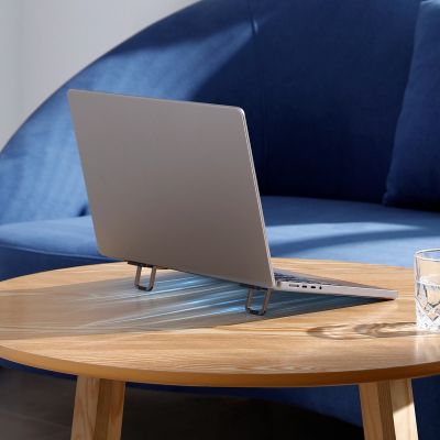10. Baseus uniwersalne podstawki nóżki do laptopa (2 szt.) szary (LUZC000013)