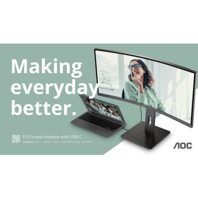 2. MONITOR AOC LED 34" CU34P3CV