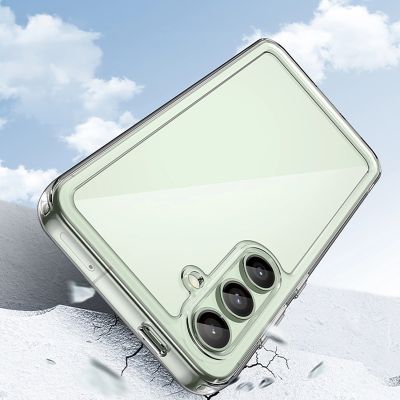 7. Etui silikonowe Outer Space Case z żelową ramką do Samsung Galaxy S24 FE - przezroczyste
