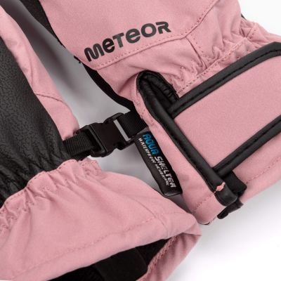 4. Rękawice zimowe Meteor Hazy XS różowy/czarny