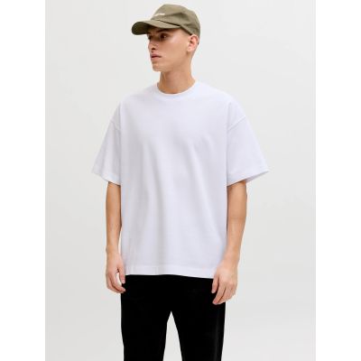 Jack&Jones koszulka t-shirt JJEBARRON TEE SS O-NECK NOOS 12298906 WHITE