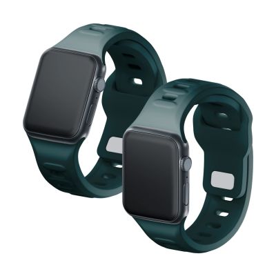 3. Pasek silikonowy 3mk Silicone Watch Strap do Apple Watch 42 / 44 / 45 / 49 mm - zielony