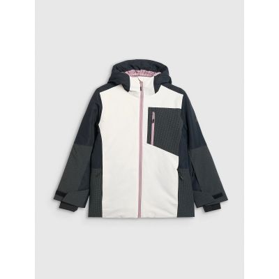 12. Kurtka snowboardowa membrana 10000 dziewczęca 4F 4FJRAW25TTJAF1060-11S