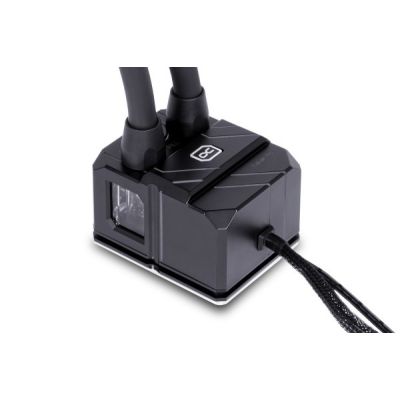 4. Alphacool Pro Aurora 420 CPU AIO Procesor Zestaw do chłodzenia płynami 14 cm Czarny, Biały